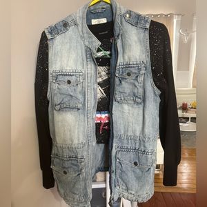 Vintage Lucky Brand Jean Vest Size S